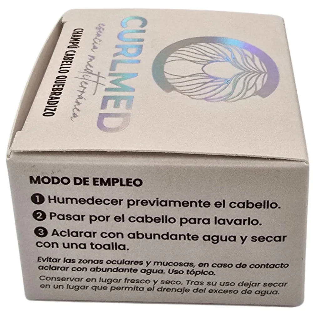 CurlMed Champú Sólido Cabello Quebradizo Té Matcha 80g - 4